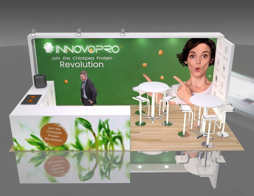 10x20 Health Food Company Trade Show Booth Rental - Image 2