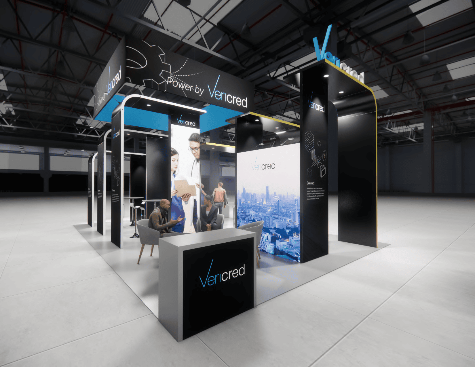 Custom Trade Show LED Exhibit Booth