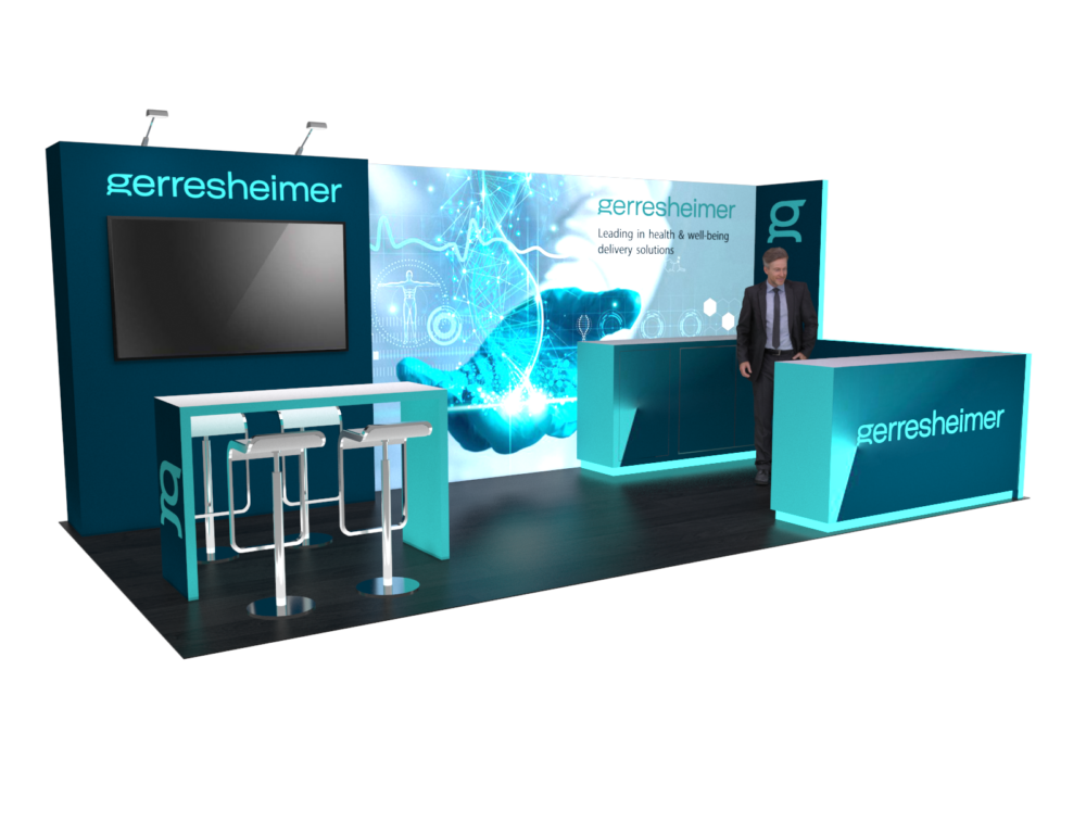 10x20 MedTech Booth Rental – Sleek Healthcare Exhibit for CES or AHR Expo - Image 6