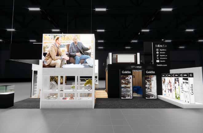 40 x 40 Double Decker Trade Show Rental for Sports Convention