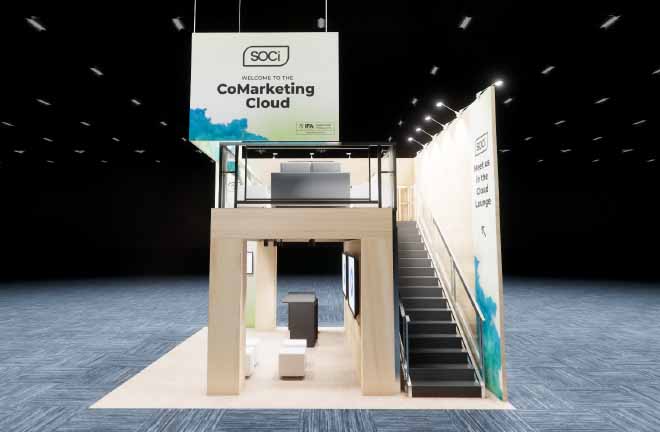 20 x 20 Double Decker Trade Show Rental for Franchise Expo