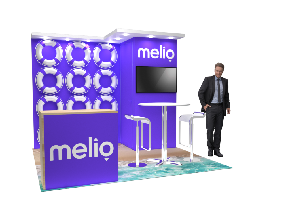 10x10 CES Booth Rental – Sleek Island Exhibit Design - Image 6