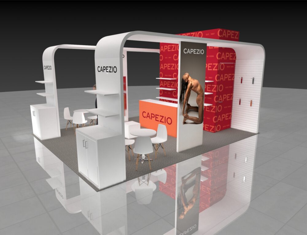 20x20 MAGIC Las Vegas Booth Rental – Fashion Display Exhibit with Retail Elegance - Image 5