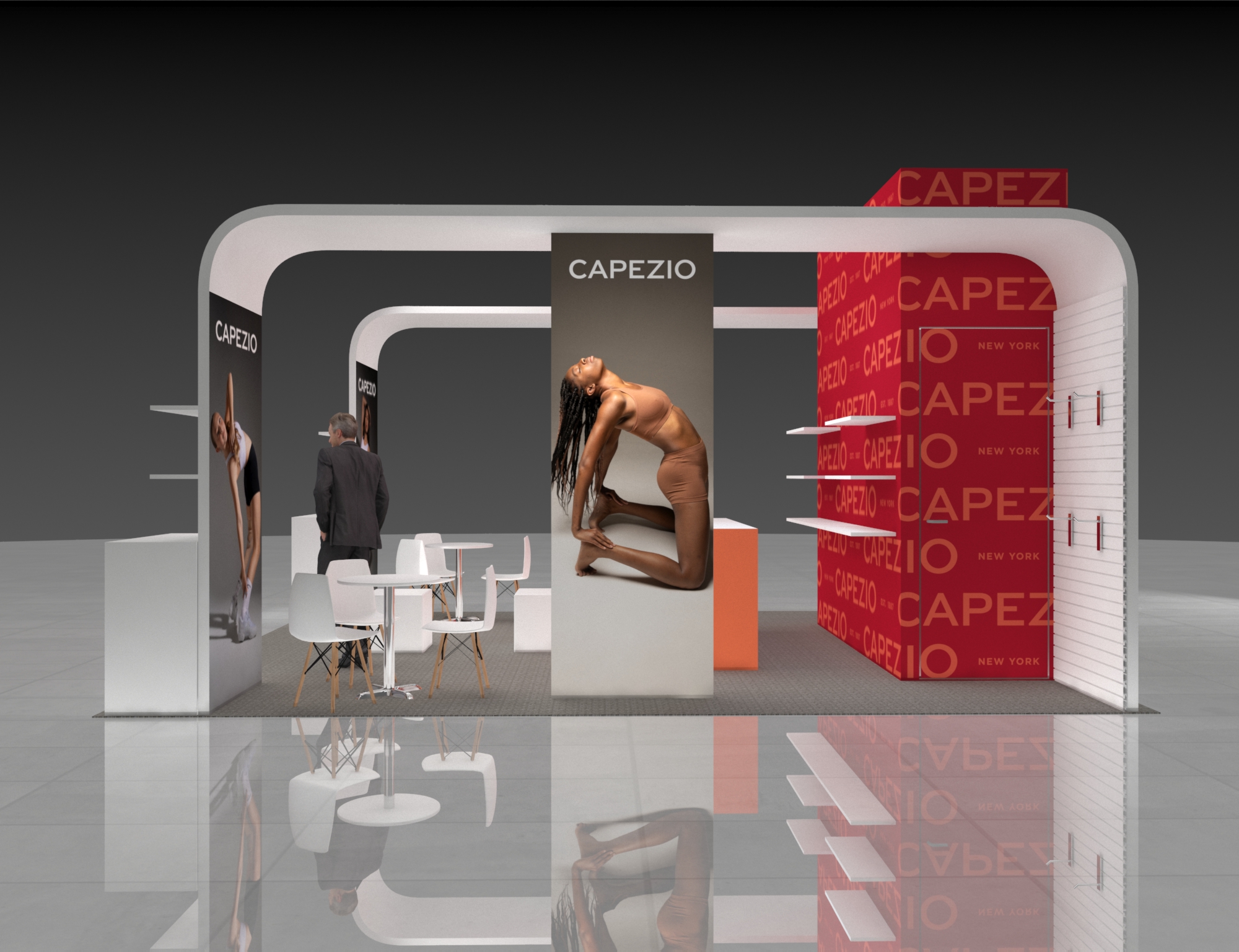 Exhibit Experience custom trade show stand at ExCeL London for [client industry] exhibitor at [show name] London exhibition